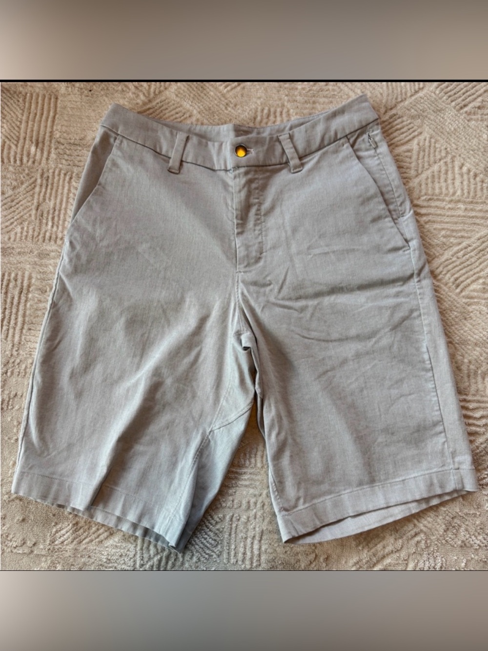 Lululemon Commission Shorts Grey Size 32 Golf Chino